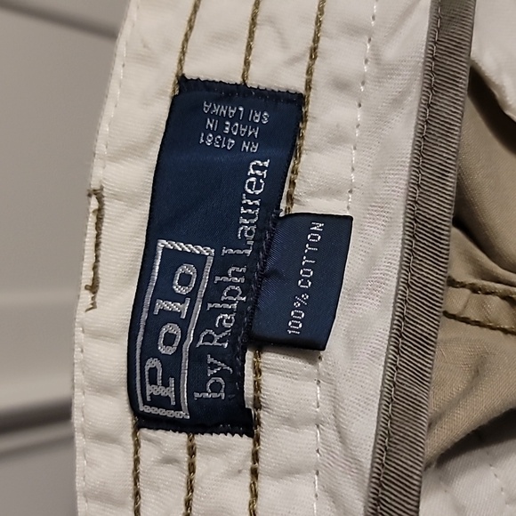 Ralph Lauren Polo Cargo Shorts Men's 34 Khaki Tan Distressed Paratroopers Safari - Picture 10 of 11